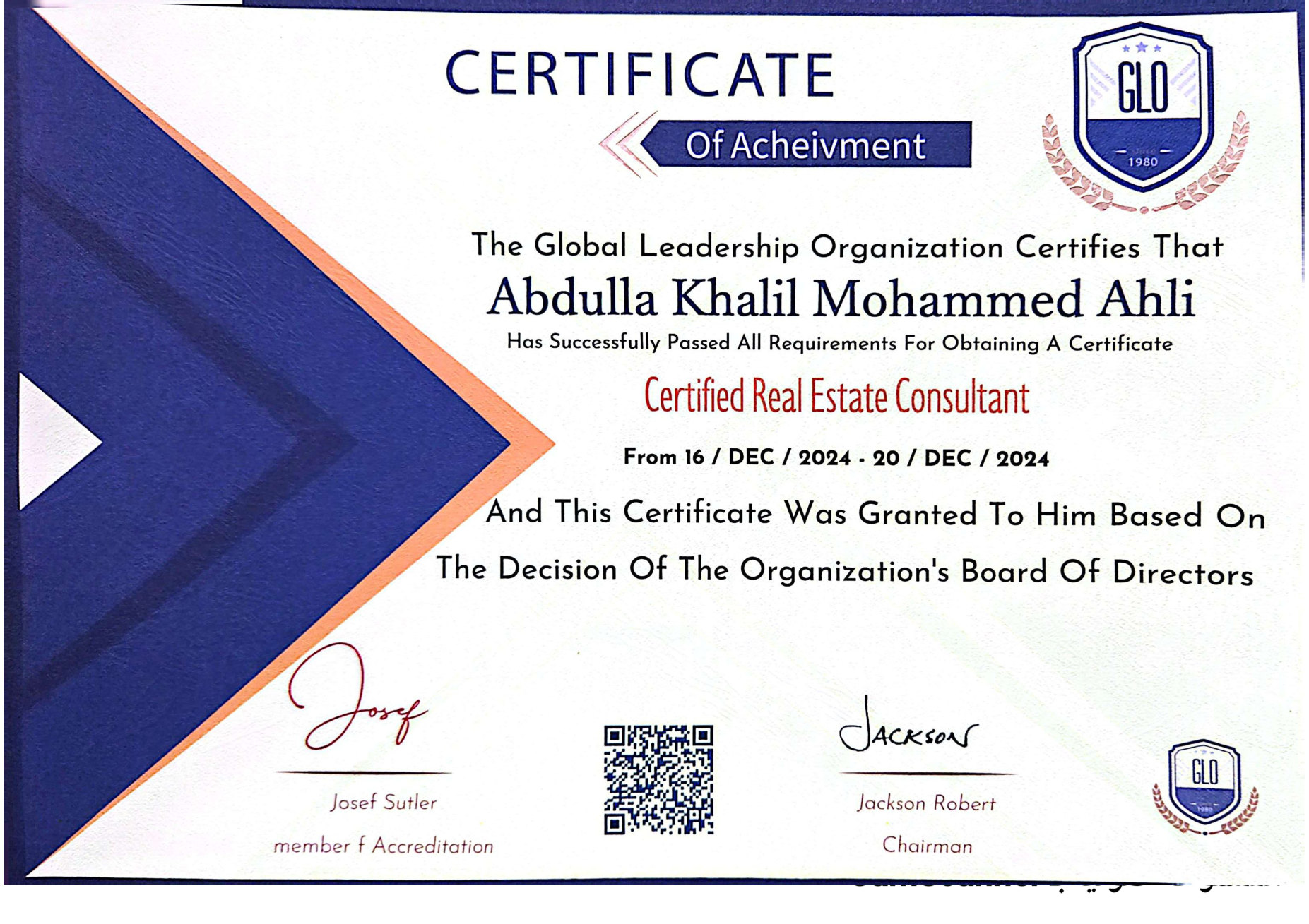 Certified Real Estate Consultant