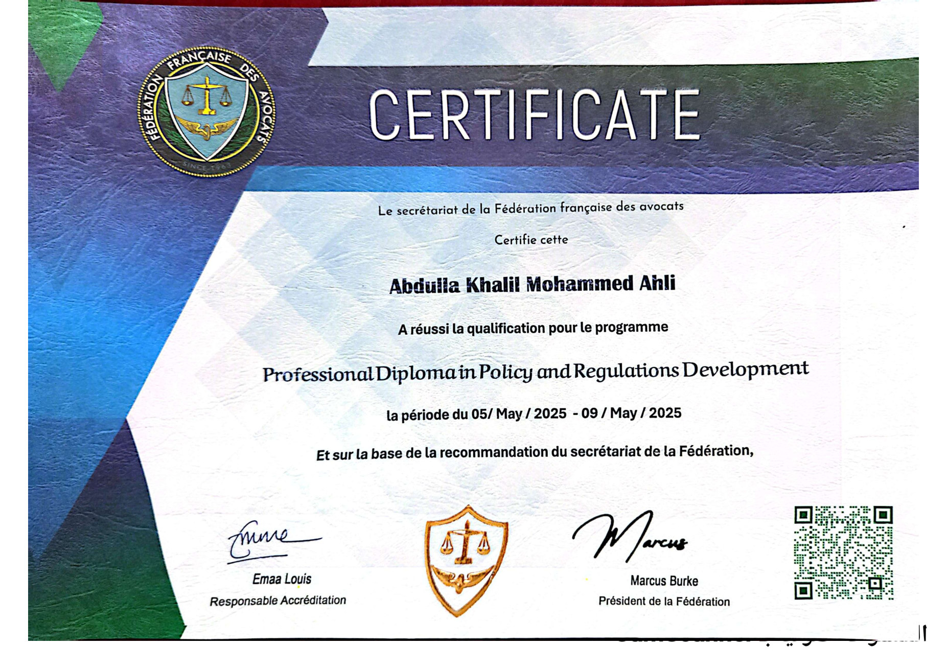 Professional Diploma in Policy & Regulations