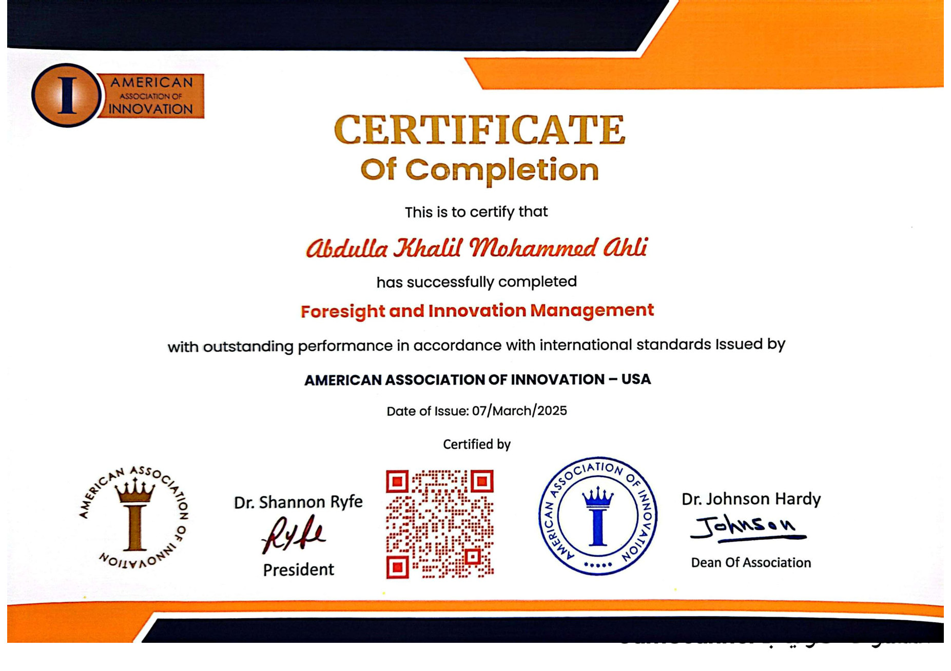 Foresight & Innovation Management